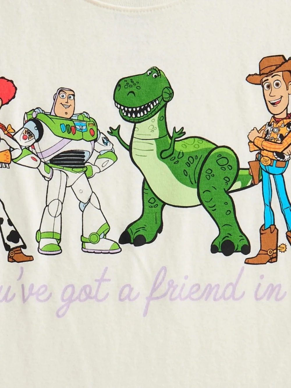 Toy Story Unisex Ivory Tee Shirt Size 5T NWT